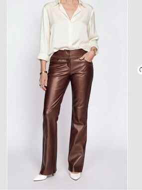 Vintage cache genuine leather pants